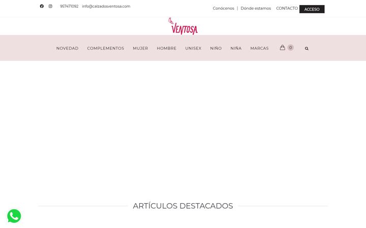 Screenshot of calzadosventosa.com