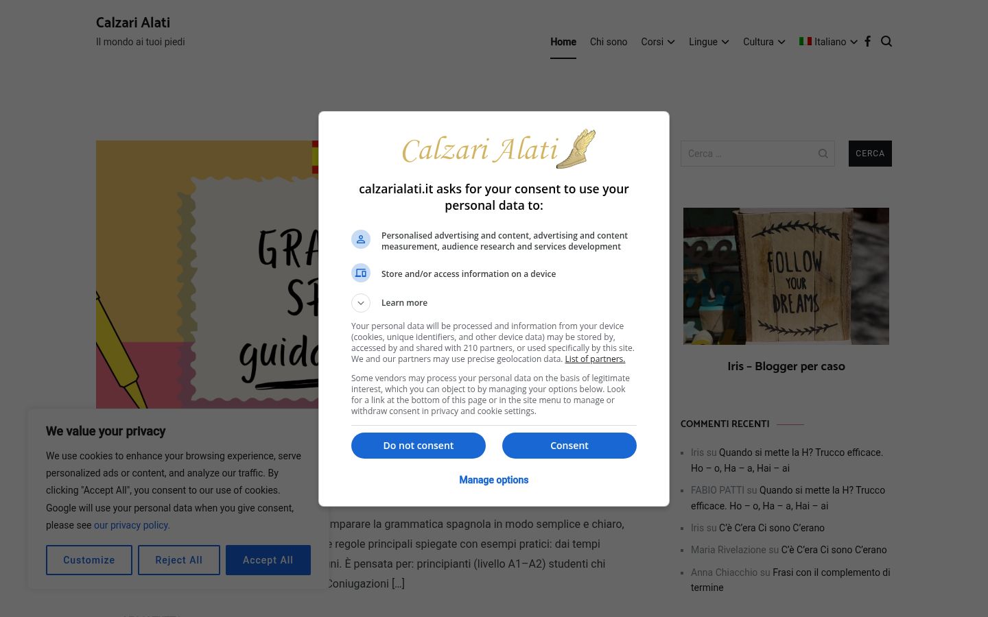 Sutikimo reklamjuostės, rodytos prieš bet kokią sąveiką, ekrano kopija