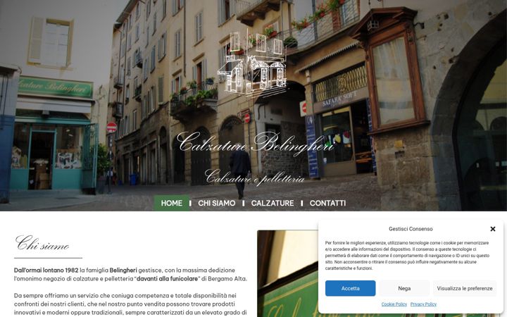 Screenshot of calzaturebelingheri.it