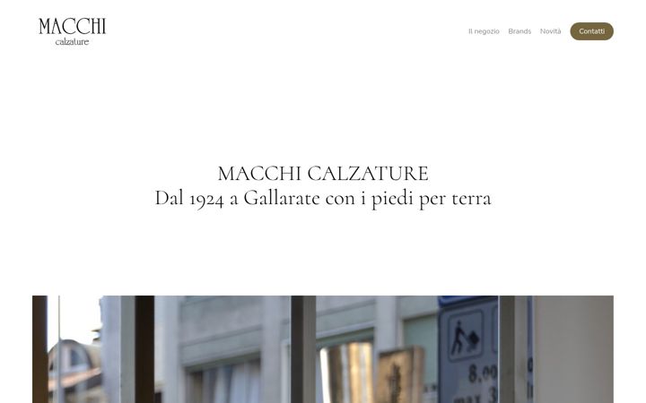 Snimka zaslona za calzaturemacchi.it