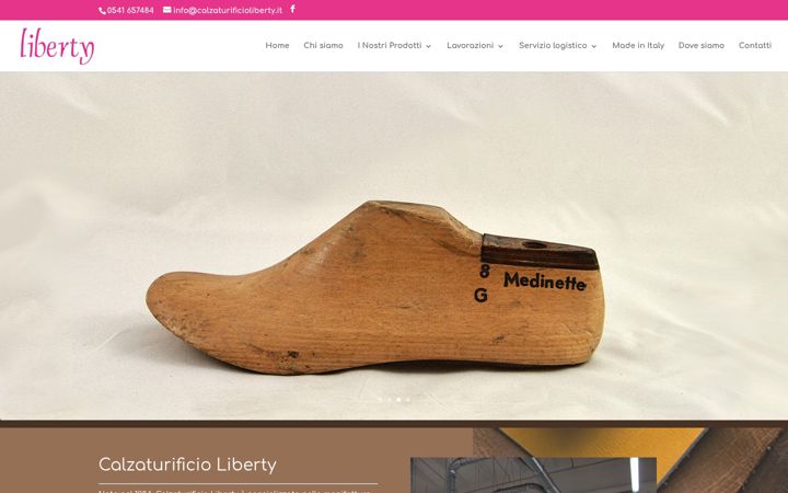 Screenshot of calzaturificioliberty.it