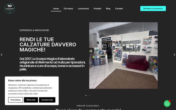 Screenshot of calzolaioartigianale.it