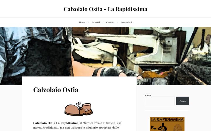 Screenshot of calzolaioostia.altervista.org