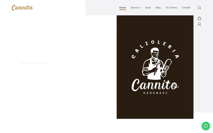 Screenshot of calzoleriacannito.it
