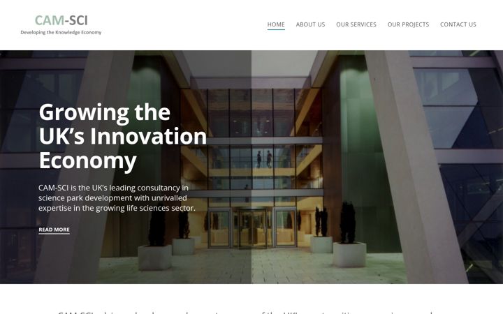 Screenshot of cam-sci.com