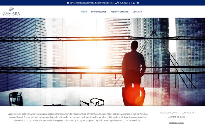 Screenshot of camabaheadhunting.com