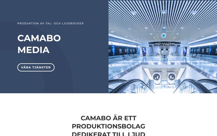 Screenshot of camabomedia.se