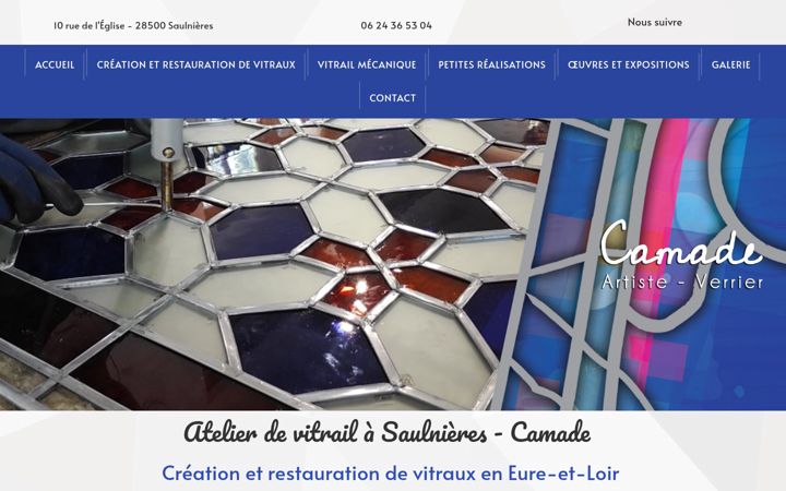 Screenshot of camade-28.fr