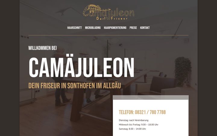 Screenshot of camaejuleon.de