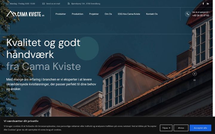 Screenshot of camakviste.dk