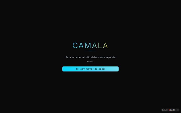 Screenshot of camalacbd.com