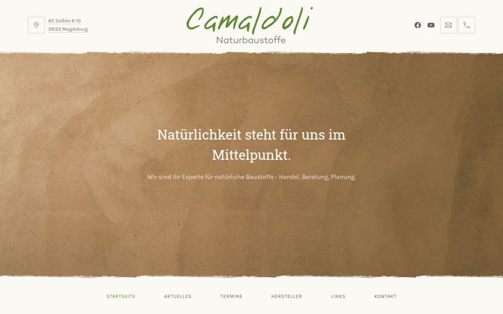Screenshot of camaldoli.de