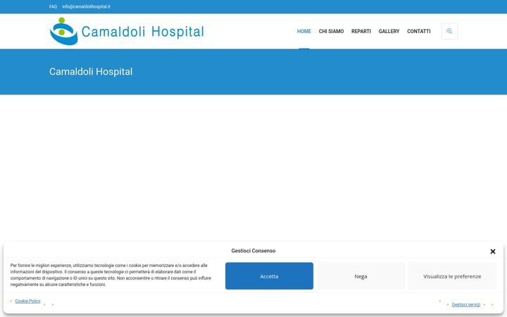 Snímek obrazovky camaldolihospital.it