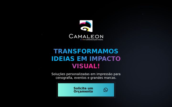 Screenshot stránky camaleoncv.com.br
