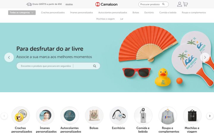 Screenshot of camaloon.pt