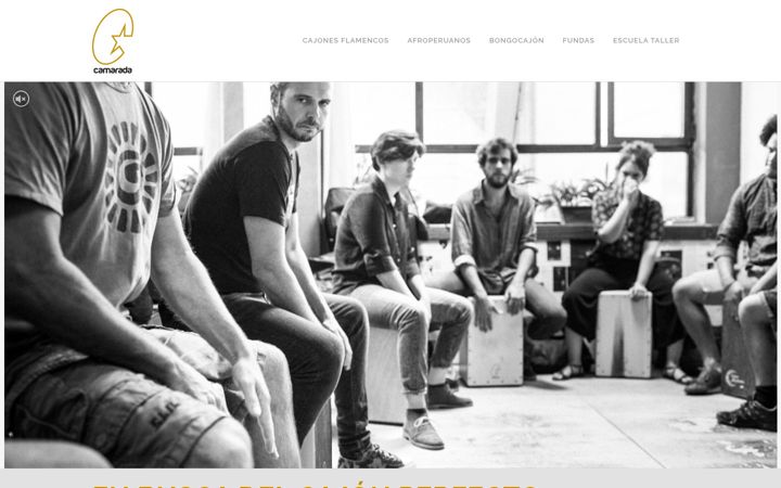 Screenshot of camaradapercusion.com