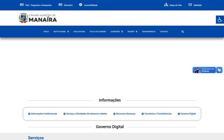Ekrānuzņēmums no camarademanaira.pb.gov.br