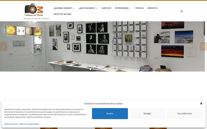 Screenshot of camaraenmano.org