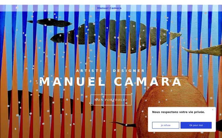Screenshot of camaramanuel-arts.com