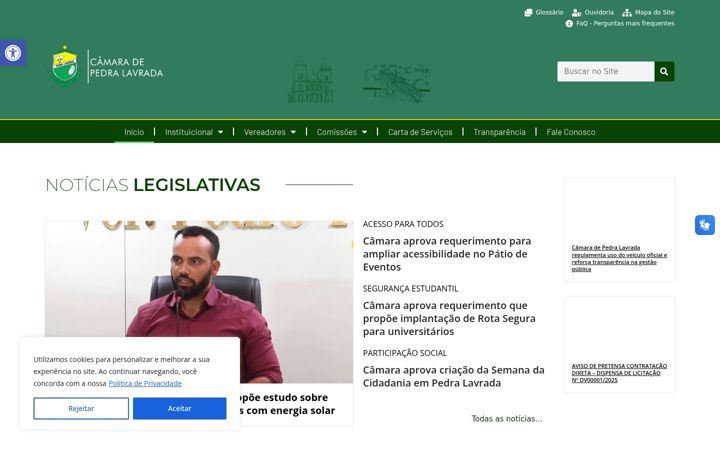 Screenshot van camarapedralavrada.pb.gov.br
