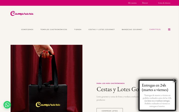 Captura de pantalla de camarasafruits.es