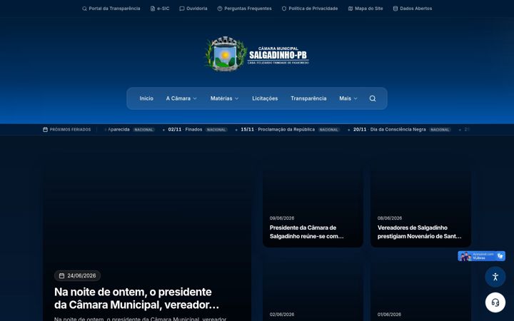 Screenshot van camarasalgadinho.pb.gov.br