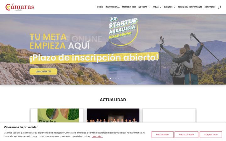 Screenshot of camarasandalucia.com