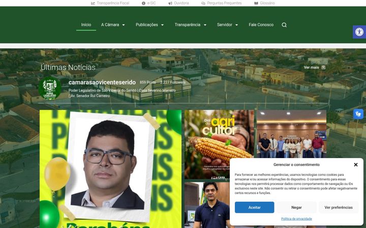 Screenshot van camarasaovicentedoserido.pb.gov.br