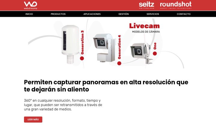 Screenshot of camarasmoviles.com