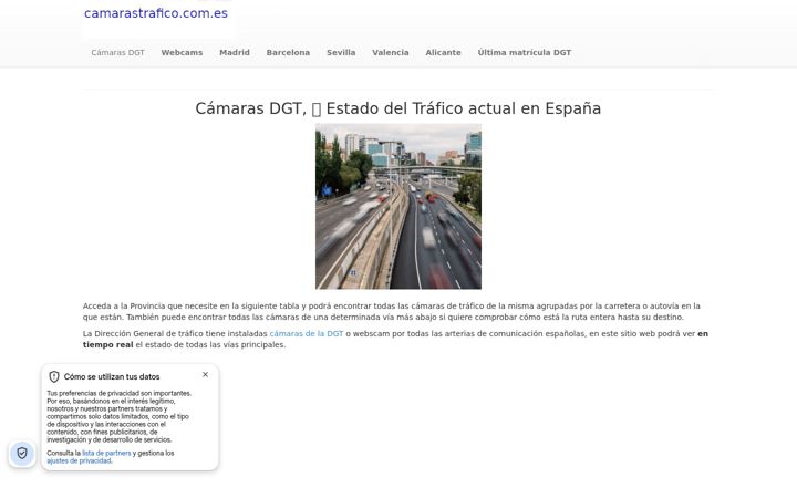Screenshot of camarastrafico.com.es