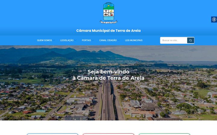 Screenshot van camaraterradeareia.rs.gov.br