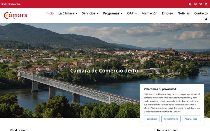 Screenshot of camaratui.es