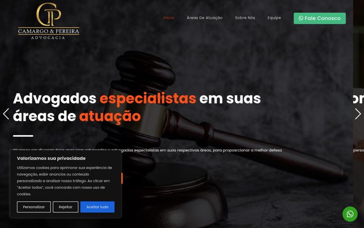 Screenshot of camargoepereira.com.br