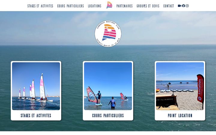 Screenshot of camarguenautiqueclub.fr