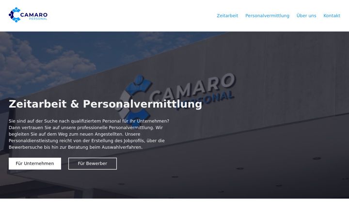 Screenshot of camaro-personal.de