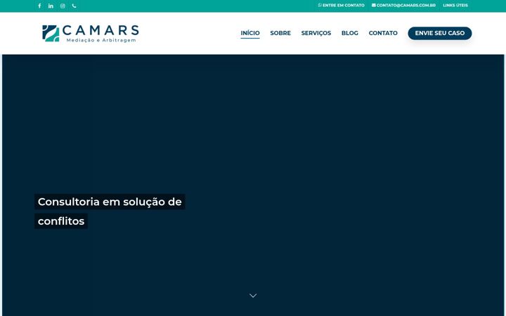 Screenshot of camars.com.br