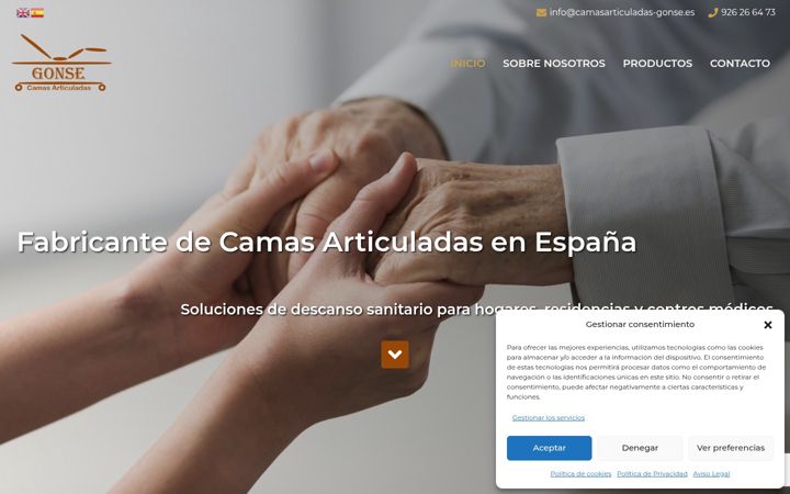 Screenshot of camasarticuladas-gonse.es