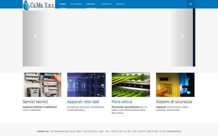Screenshot van camasncimpianti.com