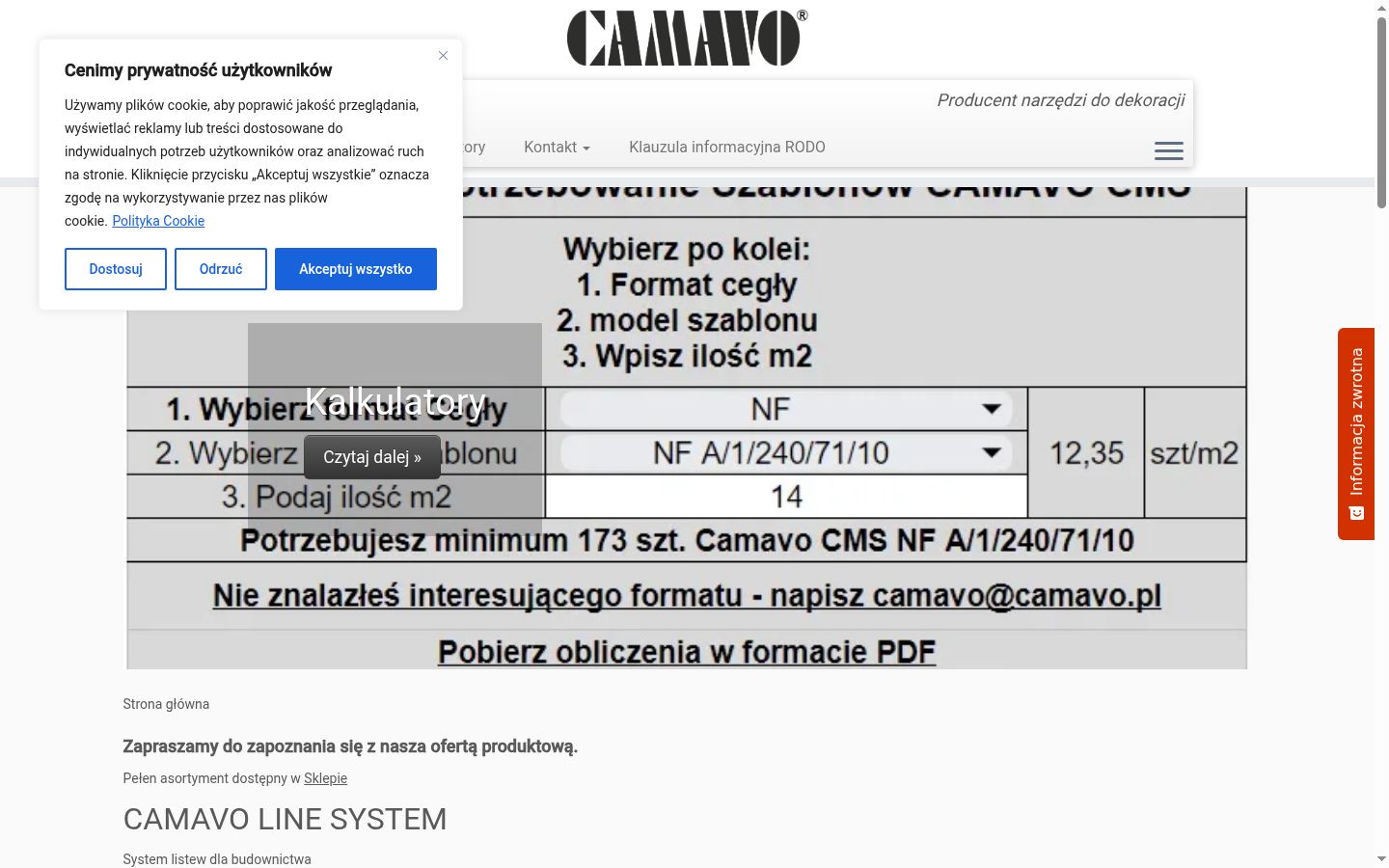 Zrzut ekranu banera zgody wyświetlanego przed jakąkolwiek interakcją