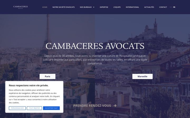 Screenshot of cambaceres-avocat.com