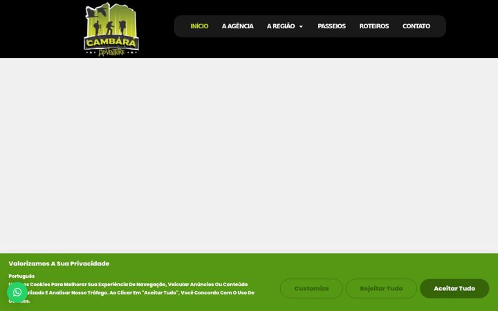 Screenshot van cambaraadventure.com.br