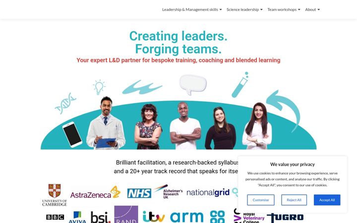 Screenshot of cambexec.co.uk