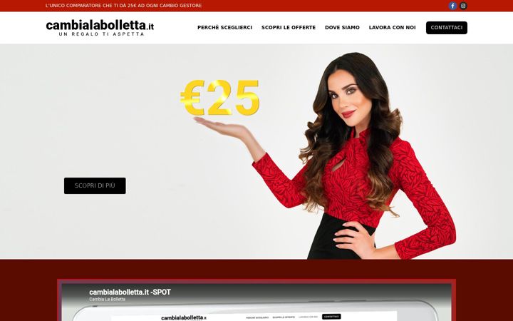 Screenshot of cambialabolletta.it
