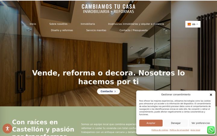 Screenshot of cambiamostucasa.com