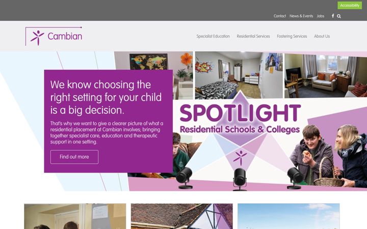 Screenshot of cambiangroup.com