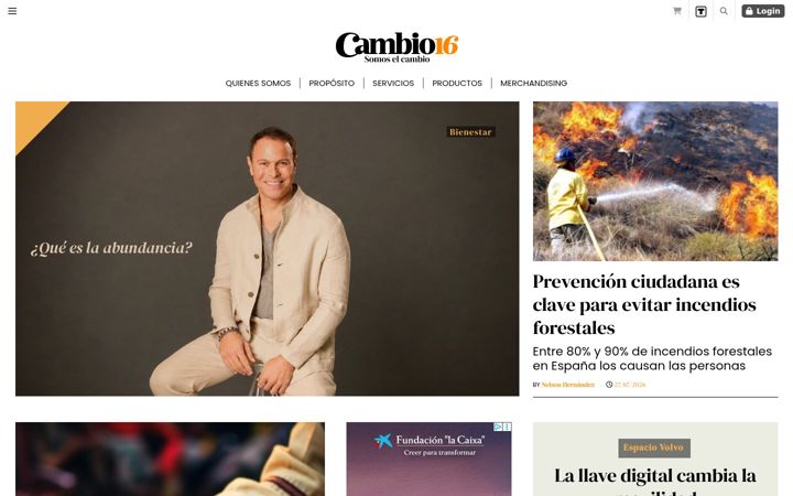 Screenshot of cambio16.com
