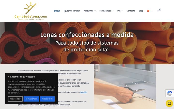 Screenshot of cambiodelona.com