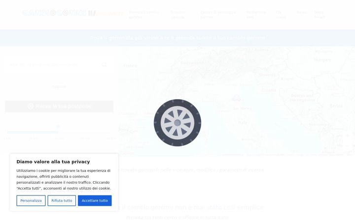 Screenshot of cambiogomme-online.it