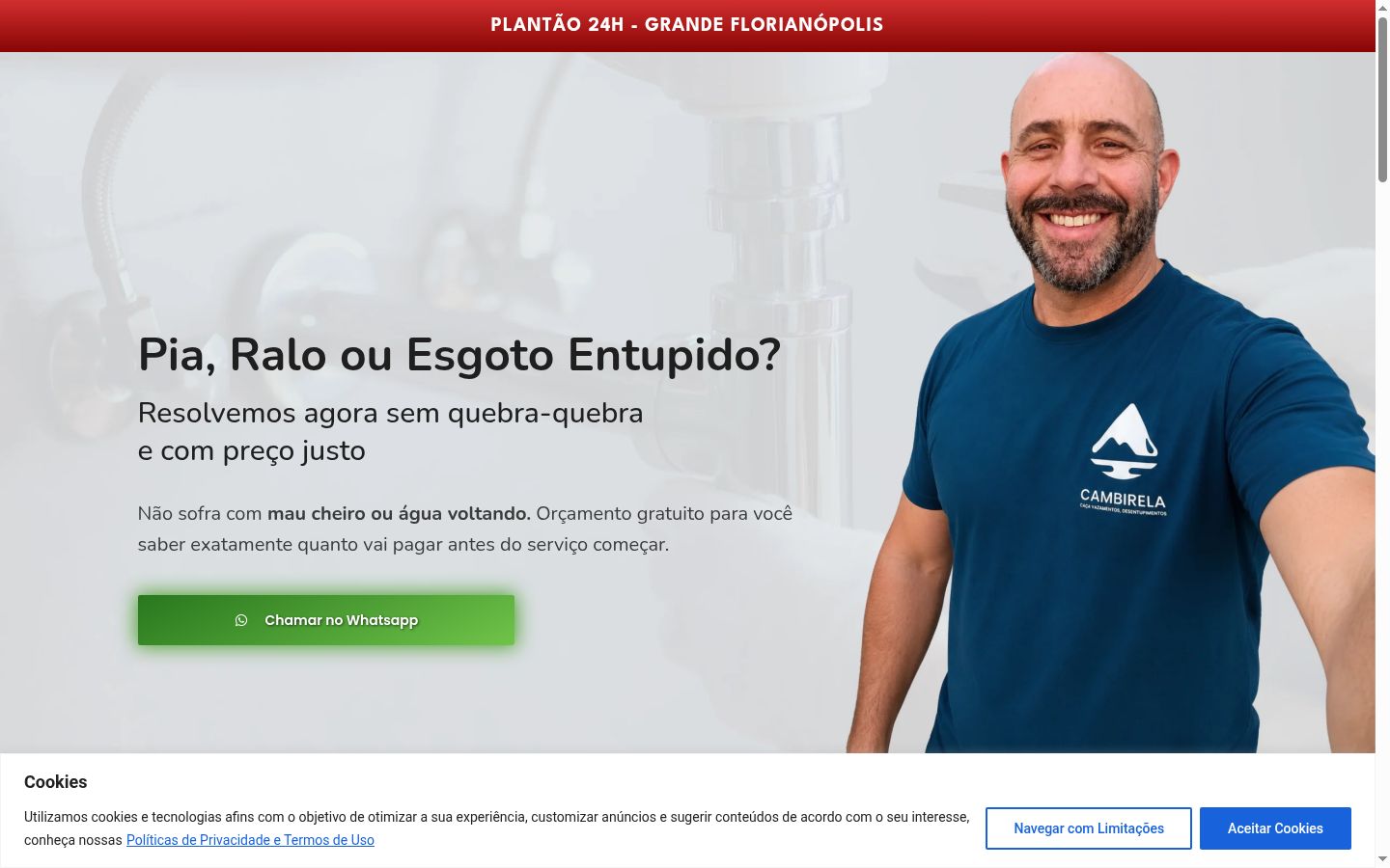 Snimka zaslona bannera za privolu prikazanog prije bilo kakve interakcije