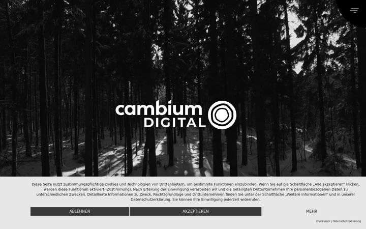 Screenshot of cambium.digital